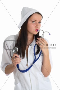 nurse with stethoscope 2