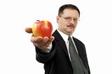Man with apple