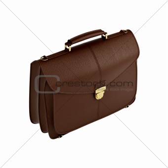 isolated classic business bag