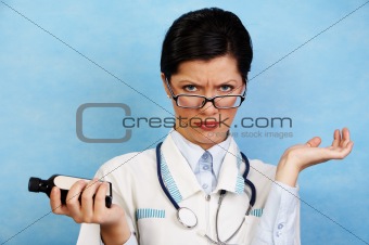 caucasian female doctor