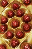 Chocolates in a red foil