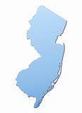 New Jersey(USA) map