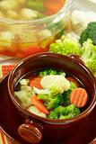 Healthy and diet food -vegetable soup