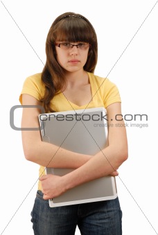 Girl with Computer