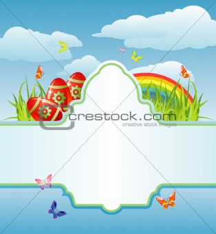 easter frame for your text / cmyk / vector
