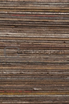 Wooden Planks in a Colorful Pile Texture