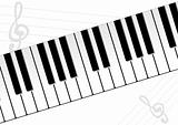 Piano keyboard background