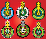 wheat farm organic bio product design stamps