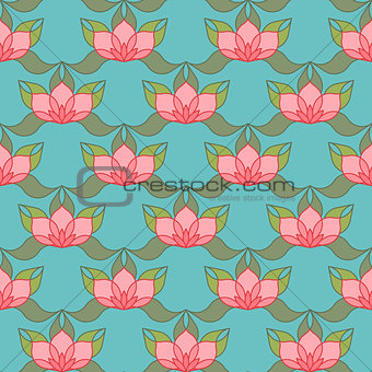 Stylized Lotus Background
