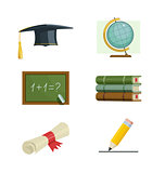 Education. Set of vector icons. 