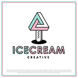 Vector Ice Cream Logo