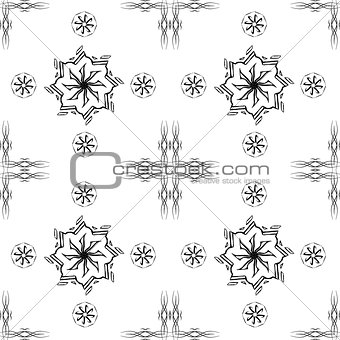 Abstract pattern in Oriental style. Design wall and floor tiles.