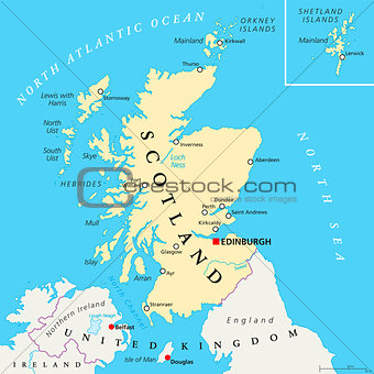 Independent Scotland Political Map