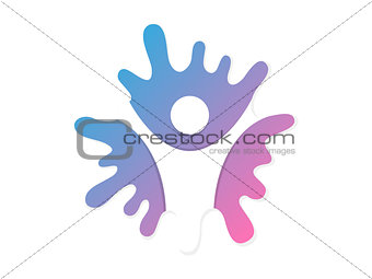 Vector logo combination of a water drop and man. Water drop logo. Liquid droplet logo. Aquaman logo.  Vector logo template.