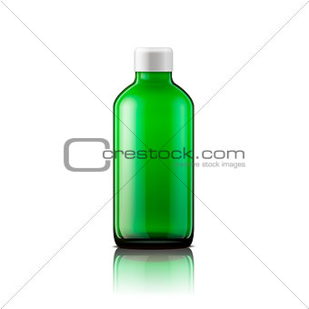 Isolated medicine bottle on white background.