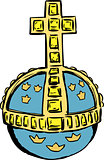 Swedish globe and crucifix part of crown