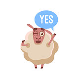 Sheep Saying Yes