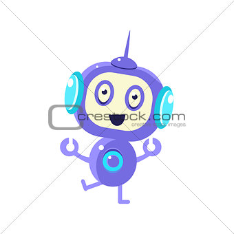 Excited Smiling Robot