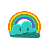 Cloud With Rainbow Arch
