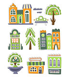 City Buildings And Other Elements Creative Design Collection