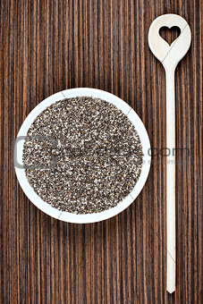 Chia Seeds with Heart Spoon