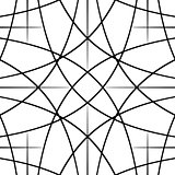 Black and white hypnotic background. Vector Illustration.
