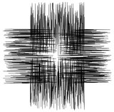 Black and white hypnotic background. Vector Illustration.