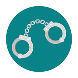 Handcuffs flat icon