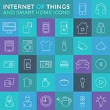 Smart Home And Internet Of Things Icon Set