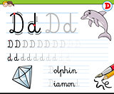 how to write letter d