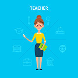 Teacher Woman Character Concept