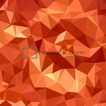 Atomic Tangerine Orange Abstract Low Polygon Background