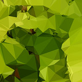 Avocado Green Abstract Low Polygon Background
