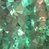 Caribbean Green Abstract Low Polygon Background
