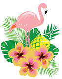 Vector Flamingo Bird