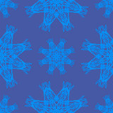 Seamless Texture on Blue. Element for Design.