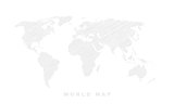 Shaded world map. Vector illustration.
