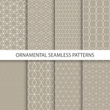 Collection of retro ornamental patterns.