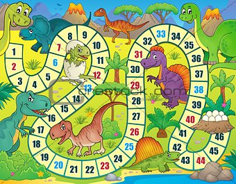 Board game with dinosaur theme 1