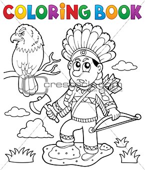 Coloring book Indian theme image 2