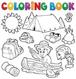 Coloring book summer outdoor collection