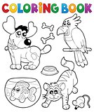 Coloring book with pets 4