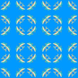 Dolphins seamless pattern, vector background.