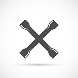 Crossed car wrench icon