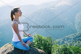 Young woman meditate