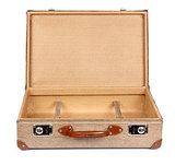 Vintage suitcase opened front