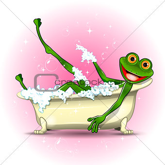 Frog in a bath