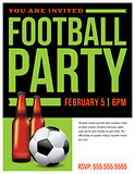 Football Soccer Party Flyer