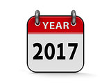 Icon calendar 2017 year #2