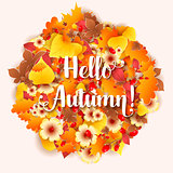 Hello Autumn Background.